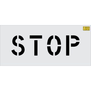 6" STOP Stencil