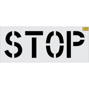 18" STOP Stencil