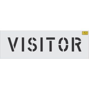 6" VISITOR Stencil