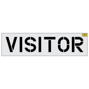 12" VISITORS Stencil
