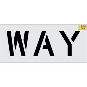 12" WAY Stencil