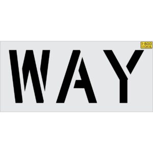 18" WAY Stencil