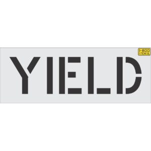 12" YIELD Stencil