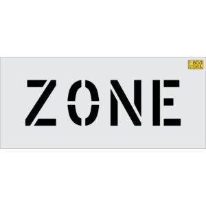 6" ZONE Stencil
