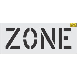 12" ZONE Stencil