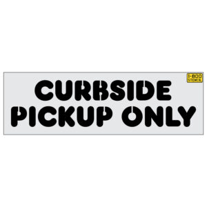 18" Dunkin' Donuts Curbside Pickup Only Stencil