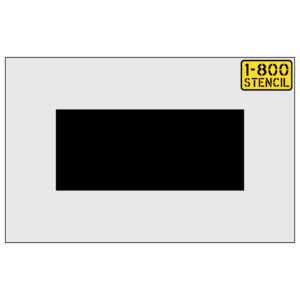 14" x 33" Parking Lot Line Stencil