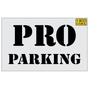 32" Home Depot PRO TRAILER PARKING Stencil