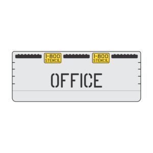 4" OFFICE Professional Curb Stencil