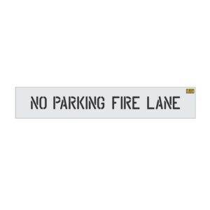 4" Walmart NO PARKING FIRE LANE Stencil
