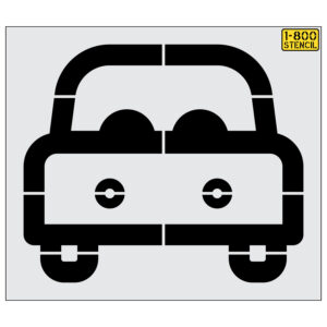 40" Dunkin Donuts Car Symbol front Stencil