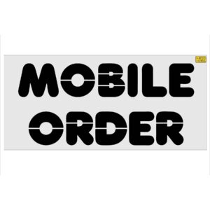20" Dunkin' Donuts MOBILE ORDER Stencil
