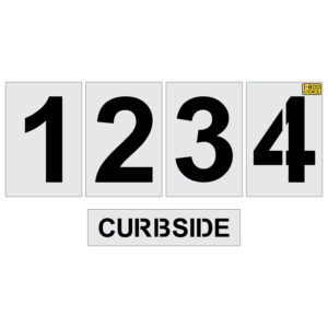 60" Aldi Curbside Number Set Stencil
