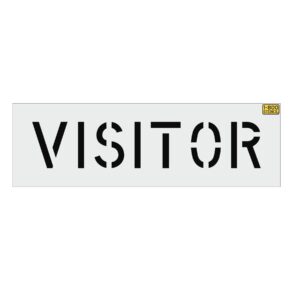 8" VISITOR Stencil