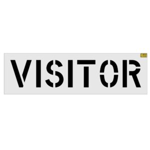 12" VISITOR Stencil