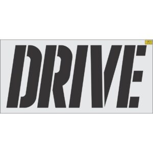 34" McDonalds DRIVE Stencil