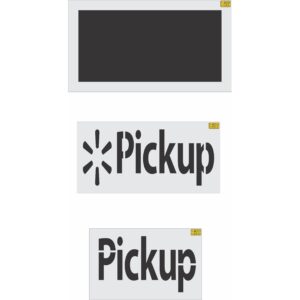 Walmart "Pickup" 42" x 84" (Current Spec) Stencil