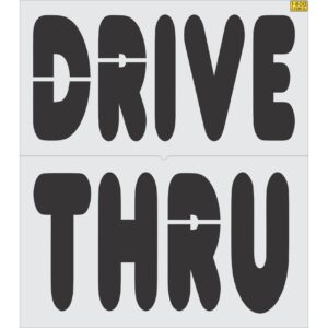 68" Dunkin' Donuts DRIVE THRU Stencil