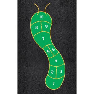 334" x 139" Caterpillar Hopscotch Stencil