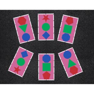 72" x 114" Playground Shapes Stencil