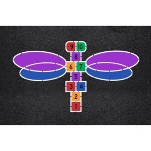 128" x 202" Dragonfly Hopscotch Stencil