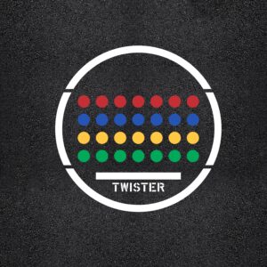 96" x 96" Twister Stencil