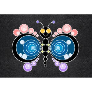 123" x 162" Butterfly Art Stencil