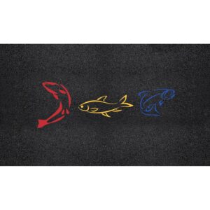 15" x 45" Fish Art Stencil