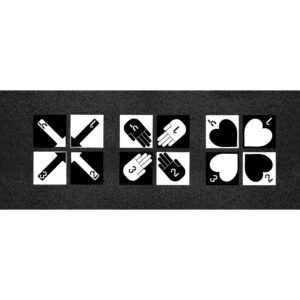 108" x 96" Retro Four Square Stencil