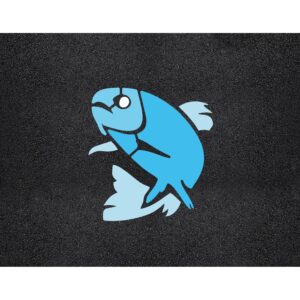 51" x 48" Trout Stencil