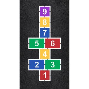 156" x 68" Reverse Hopscotch Stencil