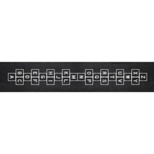 432" x 48" Alphabet Hopscotch Stencil