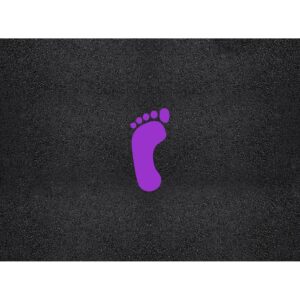 12" x 6" Left Foot Stencil