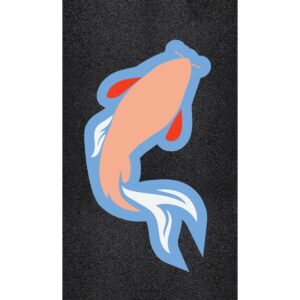 91" x 50" Left Large Koi Stencil