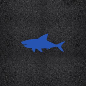 10" x 24" Shark Stencil
