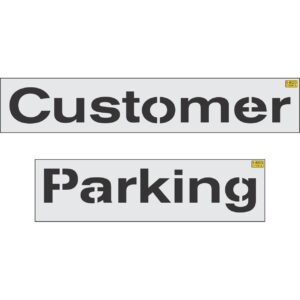 12" Nissan Customer Parking Stencil