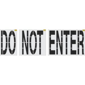 68" Costco DO NOT ENTER Stencil