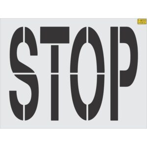 51" Costco STOP Stencil