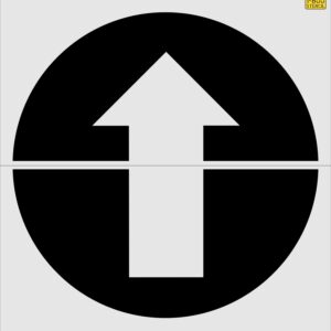 72" x 72" Burger King Straight Arrow Stencil