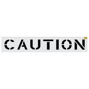 12" Costco CAUTION Stencil
