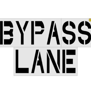 36" Chick-Fil-a BYPASS LANE Stencil