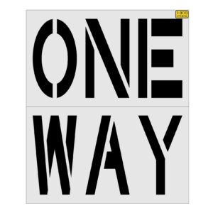 36" Chick-Fil-a ONE WAY Stencil