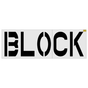 36" Chick-Fil-a BLOCK Stencil