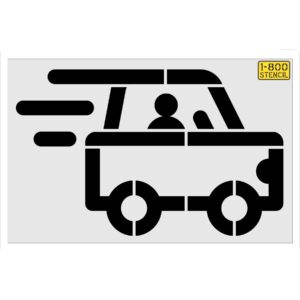 55" Dunkin Donuts Zoom Car Stencil