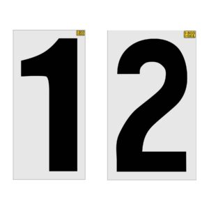 48" Domino's Numbers 1 and 2 Stencil Set