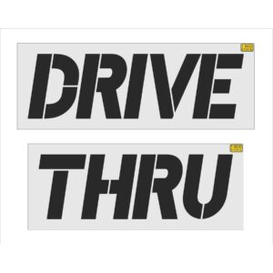 18" Generic Retail DRIVE THRU Stencil