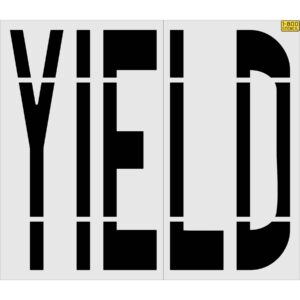 72" Home Depot YIELD Stencil
