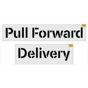 12" McDonalds Pull Forward Delivery Stencil