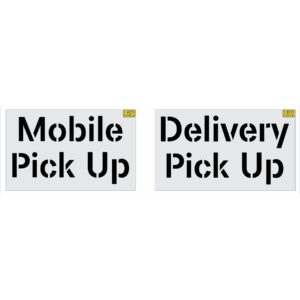 12" McDonalds Mobile Pickup Delivery Pickup Stencil