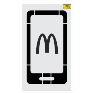 16.5" McDonalds Mobile Order Stencil